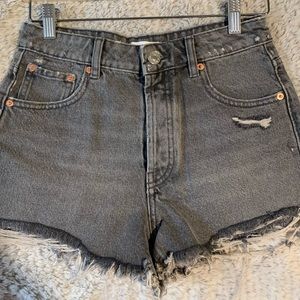 Zara grey jean shorts - Size 2
